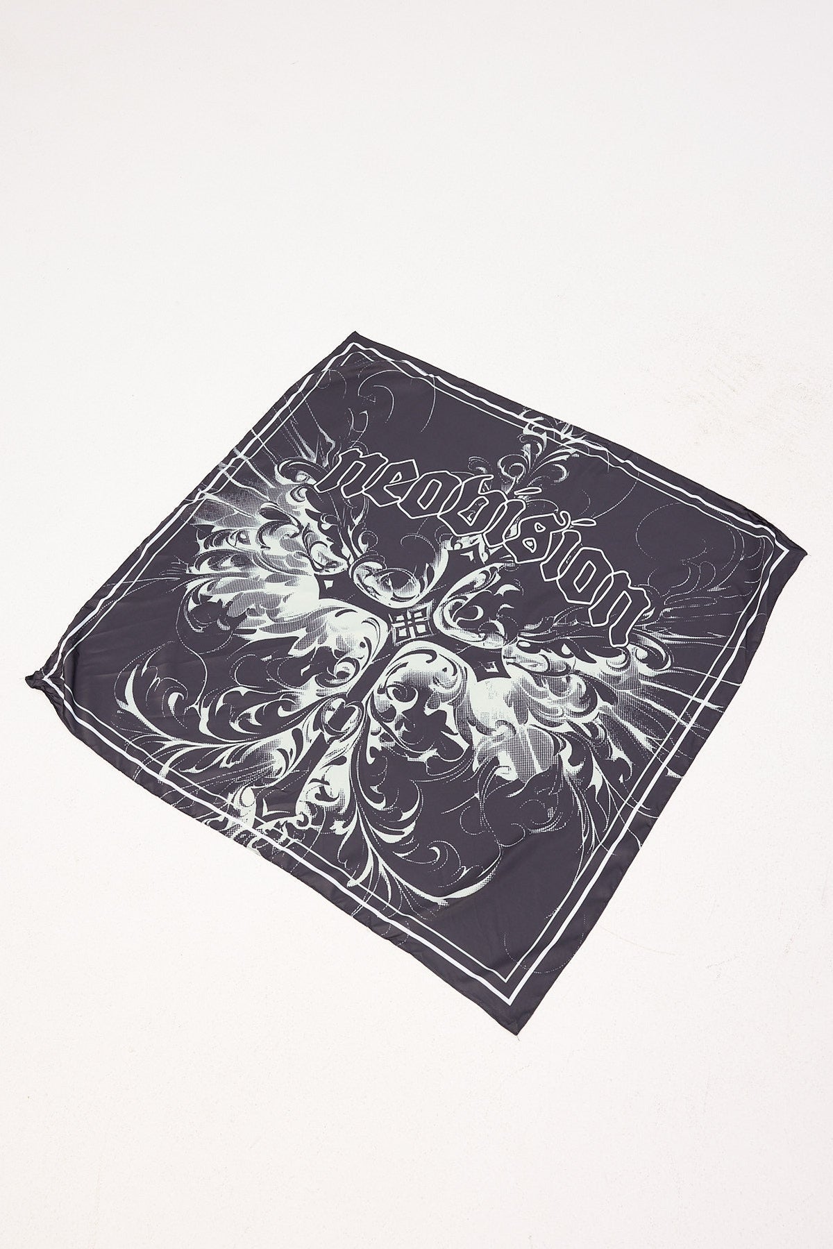 Neovision Fallen Cross Bandana Head Scarf Black