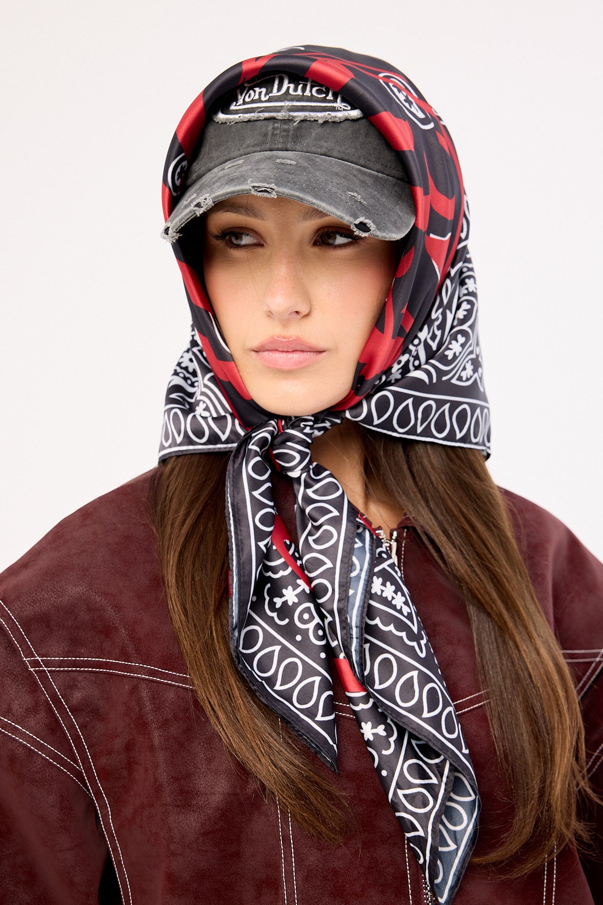 Neovision Script Bandana Scarf Black