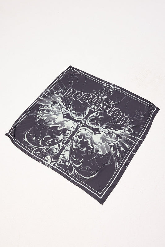 Neovision Fallen Cross Bandana Head Scarf Black