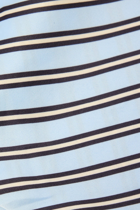 Luck & Trouble Mediterranean Stripe Scarf Blue Stripe
